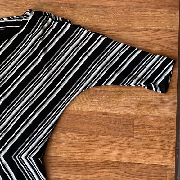 WHBM black and white striped dress, size small - Picture 2 of 7